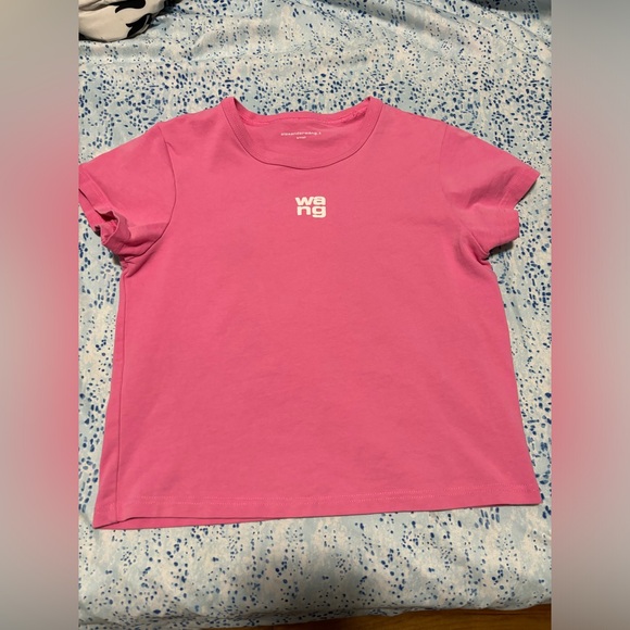 Alexander Wang Tops - Alexandra Wang Small Pink Logo Top